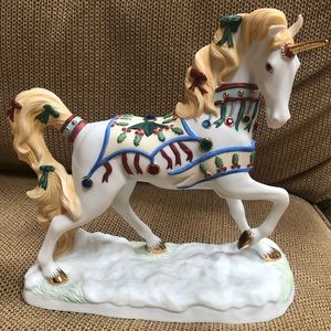 Yuletide Jewels Fine Porcelain Princeton Gallery Limited Edition Unicorn